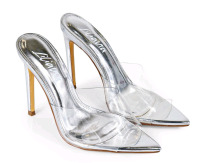 New | Women's Size 11 4inch Heels | Colour: Silver