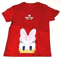 New Ladies Size Large | Daisy Duck Style "Great Time With You" 100% Cotton Tee