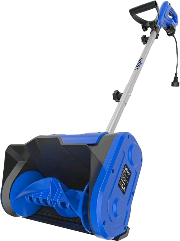 New Soius Electric Snow Shovel. 11-Inch 10 Amp Corded. with Adjustable Front Handle, 300lbs/Minute. Retails for $150