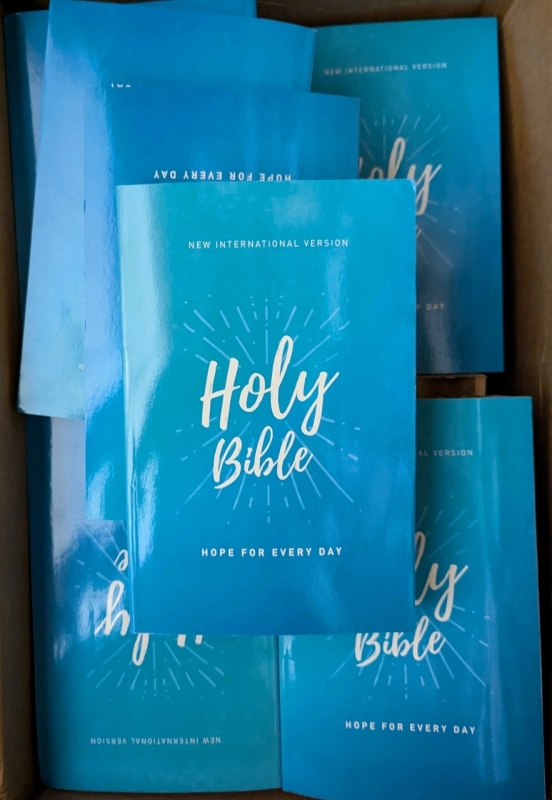 40 New Softcover Bibles - New International Version. 8.25" Tall