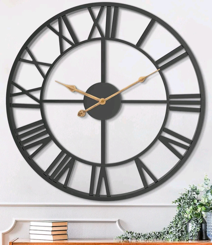 New 24" Silent Wall Clock.