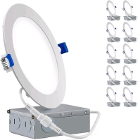 New YUURTA (10-Pack) 6 Inch 12W LED Downlight (Canless Pot Light) 5000K (Daylight). Retails for $123
