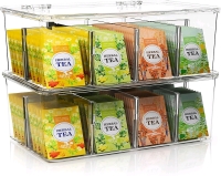 New Kichly 2 Pack Tea Bag Organizer. 10.7" by 7.2" by 3.8"