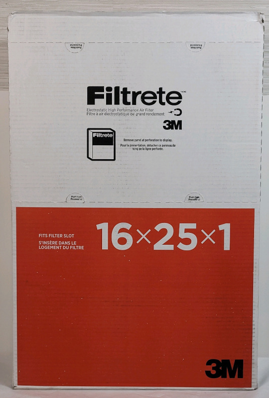 New - 6-Pack Filtrete 16&times;25&times;1 Electrostatic High Performance Furnace Air Filters .