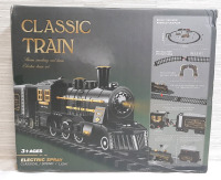 New Classic Train Steam Smoking Rail Train Electric Train Set