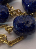 Vintage D’Orlan Glowing Amber Lucite Blue Nugget Jewelry - 5