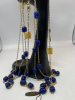 Vintage D’Orlan Glowing Amber Lucite Blue Nugget Jewelry - 6