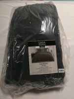 New Queen Size Comforter 4 piece Set by Casa Platino - Adrien (dark grey)