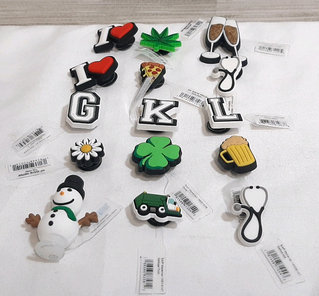 15 New Crocs Jibbitz Charms, Variety of Themes