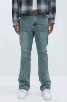 New Size 38 | NOVA MEN Tumble Slim Flare Jeans &bull; Light Blue Wash | Retails Over $60