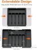 2 New Lifewit Cutlery Drawer Organizer, Expandable Utensil Tray. BPA Free. Black. See Photos For Measurements. - 3