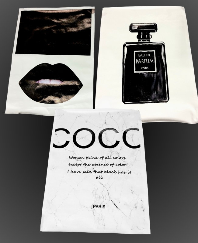 3 New Unframed Chanel Fan High Fashion Tapestry-Style Posters 21.25" x 28.75"