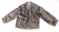 New Size Small/Med (?) Mixinrui Leather Lined Dusty Lavender Dyed Faux(?) Fur Jacket
