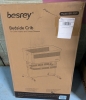 New Besrey Baby Bassinet Bedside Sleeper. Bedside Bassinet for Infant Newborn with Comfy Mattress, 9 Height Positions, Adjustable Bedside Crib with 360° Swivel Wheels Bassinet for Baby with Storage Basket. 39" by 20" by 26". Retails for $290.00 - 2