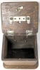 Possibly Antique Wood & Brass Phone Ringer Box Repurposed for Trinkets &bull; 6.5" x 5.75" x 6.75" Tall - 3