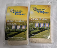 2 New Organic Cotton sz Med Men's Briefs by The Organic Cotton Company