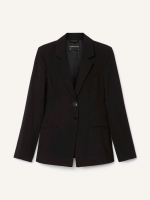 New Frank And Oak Women's sz XL Fitted Blazer - Black Retails for $199