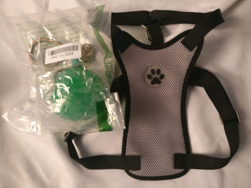 Large Dog Body Harness & New Chew Toy