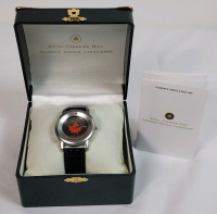 2010 Royal Canadian Mint 25 Cent Quarter Watch w/Original Box . Swiss Movement , 30 Meter Water Resistant