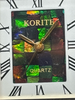 Collectable Korite International Quartz Ammolite Watch All The Ammolite Colours on Face