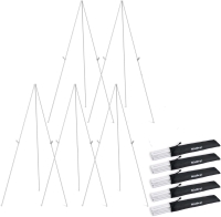 New Nicpro 5-Pack Metal Folding Easels with Carry Bags &bull; 63" Tall ea | Retails $60+