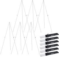 New Nicpro 6-Pack Metal Folding Easels with Carry Bags &bull; 63" Tall ea | Retails $85+