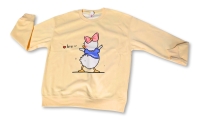 New Size Medium | Ladies Adorable Daisy Duck Graphic Print Crew Neck Sweater