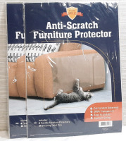 2 New Anti-Scratch Furniture Protectors, Includes 6 in Each Pack & Installation Pieces