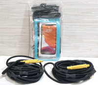 Lot of Outdoor Recreation Products, Including a 4-Pack of Waterproof Universal Phone Cases & 2 Boat Dock Lines