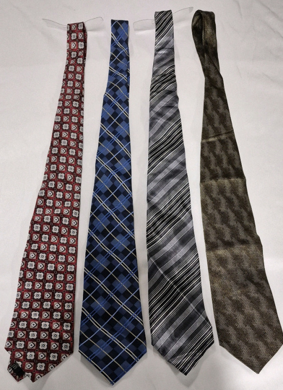 4 New Silk Ties - 4 Designs