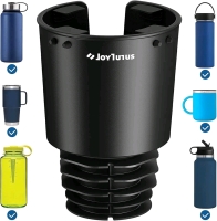 New JOYTUTUS Upgraded Car Cup Holder Expander with Offset Base, Compatible with YETI, Hydro Flask, Large Cup Holder Expander for Car Hold 18-40 oz Bottles and Mugs, Other Bottles in 3.4"-3.8"