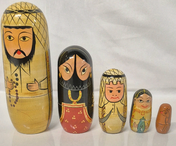 Wooden Nesting Dolls - 6" Tallest and Shortest 1.5"