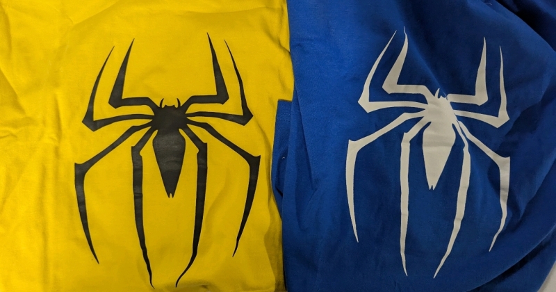 2 New Size Large & XL Spider-Man Logo T-shirts.