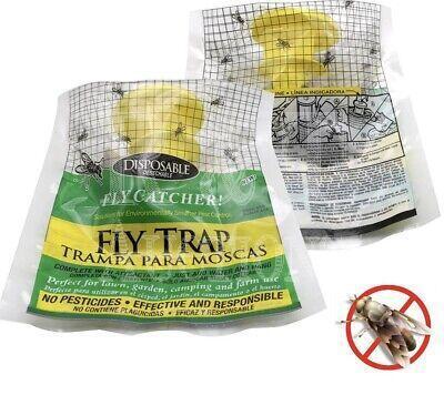 New Pesticide Free Disposable Fly Catcher 3 Pack