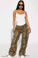 New Size Medium FASHION NOVA On the Hunt Camp Cargo Pants &bull; Green/Combo &lrm;| Retails Over $40