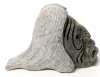 Signed Jacob Thomas 9/12 Hand-Carved Soapstone Head &bull; 3" Tall - 3