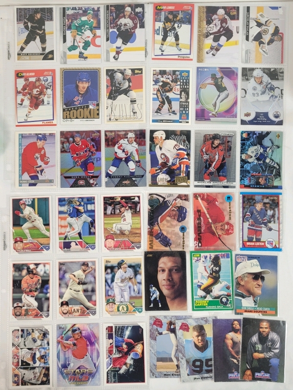 37 Mutli-Sport Trading Card Singles . Football , Hockey , Baseball . Various Players & Years