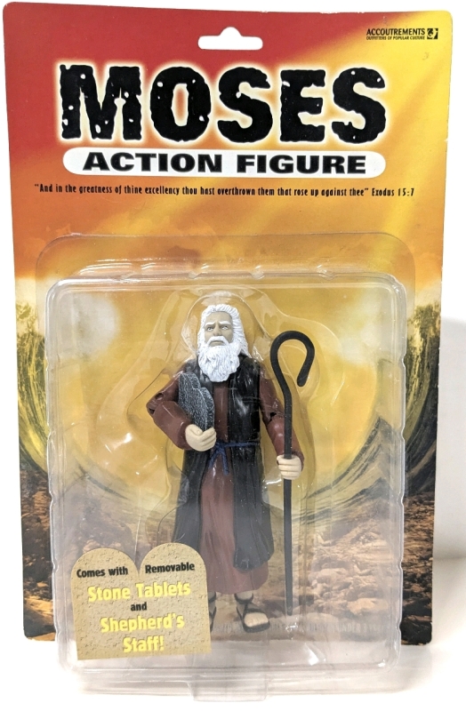 New 2003 MOSES 5" Tall Action Figure with Removable Stone Tablets & Shepherd's Staff by Accoutrements