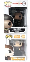 New FUNKO POP! Maggie #40 Evolve Vinyl Figure & Han Solo #238 Star Wars Vinyl Bobble-Head