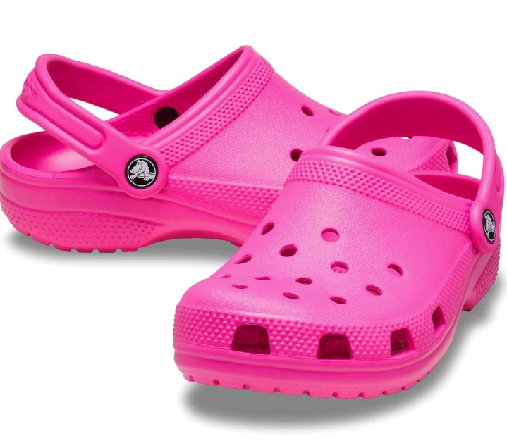 New Size: Kids J6 Crocs Classic Clogs Pink Crush