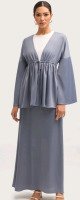 New Size XL Veiled Samia Satin Tie Front Top - Winter * Retails $75