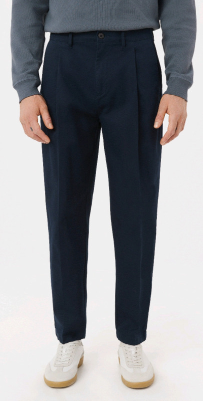 New - Frank and Oak The Jamie Pleated Chino Pant , Deep Blue . Size 32 , Inseam : 29"