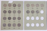 1988 - 1998 USA Washington Quarter Set in Coin Book . Complete
