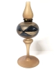 Striking Handblown Lightweight Frosted Glass Bud Vase with Beads | 7.75" Tall - 2
