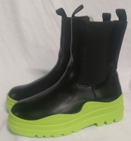 New | Women's Size 11 | Faux Leather Boots w/ Green Bottoms