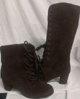 New | Women's Size 41 | Brown Calf Length Heel Boots