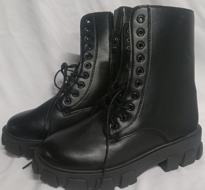 New | Women's Size 43 | Platform Faux Leather Boots