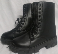 New | Women's Size 43 | Platform Faux Leather Boots