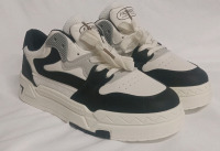 New | Women's Size 40 (9.5 US) | Black/White Platform Sneakers