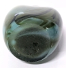 Vibrant Green Art Glass Vase & Chance Glass -Style Textured Ruffled Multiforme Bowl | Vase 10.25" Tall - 5